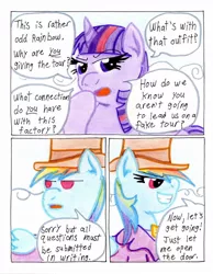 Size: 1024x1322 | Tagged: semi-grimdark, artist:the1king, derpibooru import, rainbow dash, twilight sparkle, twilight sparkle (alicorn), alicorn, pony, comic:fluttershy and the rainbow factory, fanfic:rainbow factory, comic, female, mare, traditional art