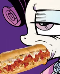 Size: 196x241 | Tagged: censored, edit, food, idw, meme, not porn, rarity, sandwich, sandwich censorship, solo, suggestive, unnecessary censorship