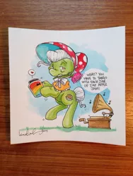 Size: 1024x1365 | Tagged: artist:katiecandraw, bowtie, comic, derpibooru import, granny smith, idw, safe, tango, zap apple jam