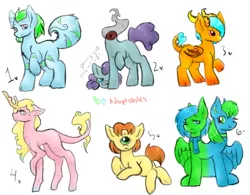 Size: 722x562 | Tagged: safe, artist:bunnycat, derpibooru import, cyclops pony, oc, cyclops, dracony, dragon, dullahan, headless horse, monster pony, adoptable, clothes, conjoined, conjoined twins, headless, modular, monster, monster mare, multiple heads, scarf, tailmouth, two heads
