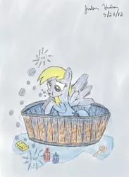 Size: 1408x1920 | Tagged: safe, artist:judhudson, derpibooru import, derpy hooves, pegasus, pony, female, mare, solo