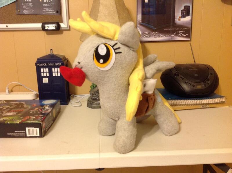 Size: 960x717 | Tagged: safe, artist:judhudson, derpibooru import, derpy hooves, pegasus, pony, female, irl, mare, photo, plushie