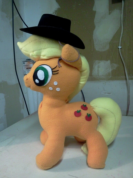 Size: 768x1024 | Tagged: applejack, artist:judhudson, derpibooru import, irl, photo, plushie, safe