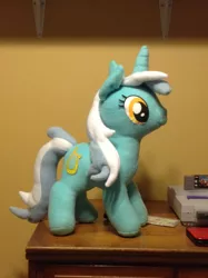 Size: 717x960 | Tagged: artist:judhudson, derpibooru import, irl, lyra heartstrings, photo, plushie, safe