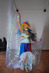 Size: 643x960 | Tagged: safe, artist:saizardrancher, derpibooru import, rainbow dash, human, cosplay, irl, irl human, photo, solo