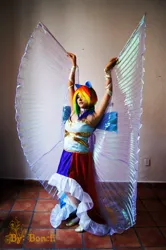 Size: 638x960 | Tagged: artist:saizardrancher, cosplay, derpibooru import, human, irl, irl human, photo, rainbow dash, safe, solo