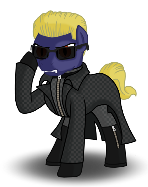 Size: 3000x3800 | Tagged: albert wesker, artist:drako1997, derpibooru import, ponified, resident evil, safe, solo