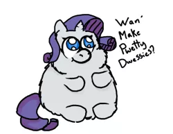 Size: 729x562 | Tagged: artist:aichi, derpibooru import, fluffy pony, fluffy pony original art, rarifluff, rarity, safe, solo