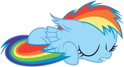 Size: 1236x674 | Tagged: safe, artist:imageconstructor, derpibooru import, rainbow dash, bat pony, pony, bat ponified, cute, dashabetes, filly, filly rainbow dash, race swap, rainbowbat, simple background, sleeping, solo, svg, transparent background, vector