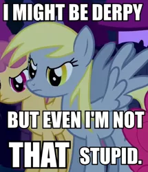 Size: 536x622 | Tagged: safe, derpibooru import, derpy hooves, dizzy twister, orange swirl, pinkie pie, pegasus, pony, angry, female, house of mouse, image macro, mare, meme, reaction image