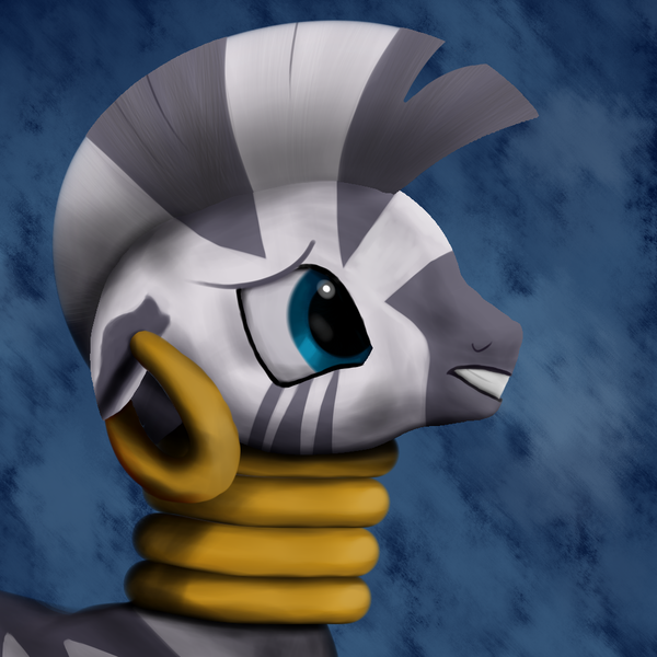 Size: 1024x1024 | Tagged: artist:drakmire, derpibooru import, safe, solo, zebra, zecora