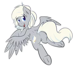 Size: 940x849 | Tagged: suggestive, artist:pippy, derpibooru import, oc, unofficial characters only, pegasus, pony, dock, featureless crotch, female, flying, happy, looking back, nirvash, plot, solo, solo female, underhoof