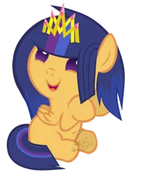 Size: 400x485 | Tagged: safe, artist:twiilightessence, derpibooru import, oc, oc:nova star sparkle, unofficial characters only, pony, baby, baby pony, base used, foal, new crown, offspring, parent:flash sentry, parent:twilight sparkle, parents:flashlight, simple background, solo, transparent background, vector