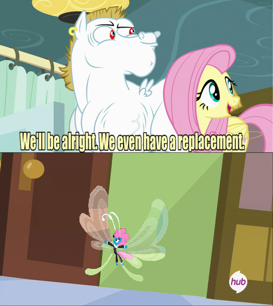 Size: 639x717 | Tagged: safe, derpibooru import, bulk biceps, fluttershy, seabreeze, breezie, exploitable meme, meme, replacement meme