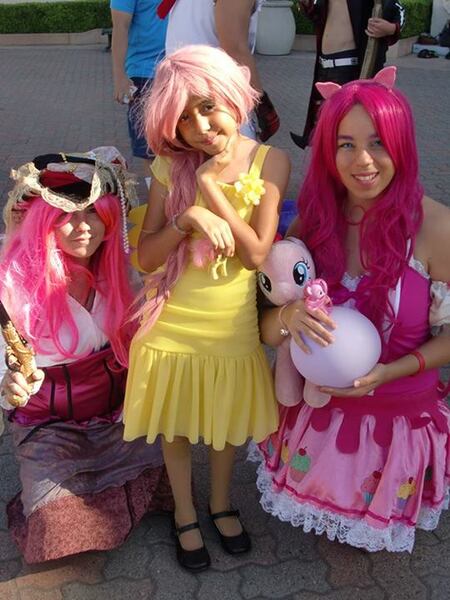 Size: 540x720 | Tagged: cosplay, derpibooru import, fluttershy, human, irl, irl human, photo, pinkie pie, safe