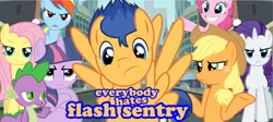 Size: 1334x598 | Tagged: angry, applejack, applejack is not amused, artist:lucasdragonlover, comedy, confused, derpibooru import, everybody hates chris, everybody hates flash sentry, flashabuse, flash sentry, fluttershy, fluttershy is not amused, manehattan, mane seven, mane six, one of these things is not like the others, parody, pinkie pie, rainbow dash, rainbow dash is not amused, rarity, rarity is not amused, sad, safe, shrug, spike, twilight is not amused, twilight sparkle, unamused