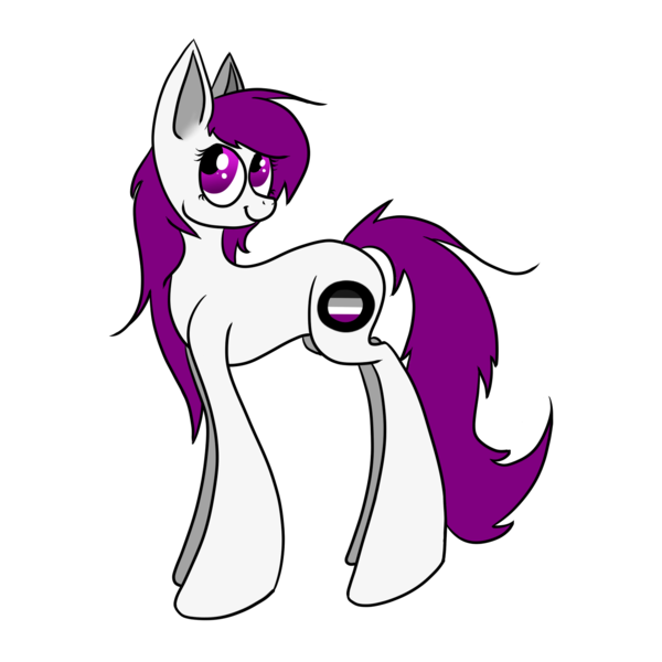 Size: 1513x1512 | Tagged: safe, artist:winter-hooves, derpibooru import, oc, ponified, unofficial characters only, earth pony, pony, asexual, asexual pride flag, female, mare, pride, simple background, solo, transparent background, vector