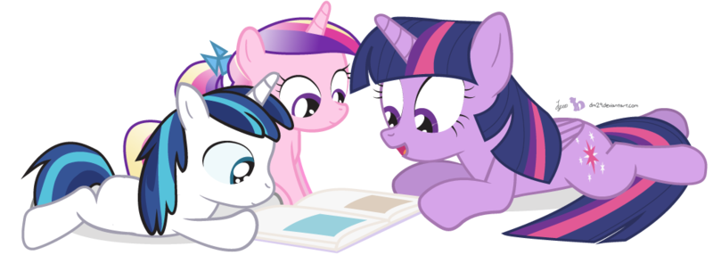 Size: 1050x375 | Tagged: safe, artist:dm29, derpibooru import, princess cadance, shining armor, twilight sparkle, twilight sparkle (alicorn), alicorn, pony, age regression, colt, cute, cutedance, female, filly, julian yeo is trying to murder us, mare, role reversal, shining adorable, simple background, transparent background, trio