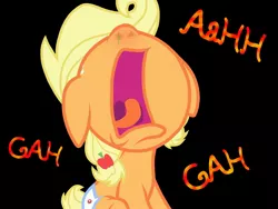 Size: 2048x1536 | Tagged: safe, artist:proponypal, derpibooru import, applejack, pony, baby, baby pony, babyjack, cold, diaper, filly, foal, nose in the air, nostril flare, nostrils, pre sneeze, sick, sneezing, sneezing fetish, solo
