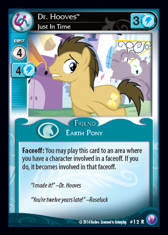 Size: 341x476 | Tagged: canterlot nights, ccg, derpibooru import, doctor whooves, enterplay, mlp trading card game, safe, time turner