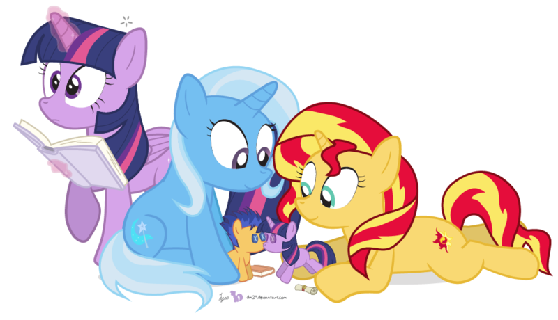 Size: 1000x575 | Tagged: safe, artist:dm29, derpibooru import, flash sentry, sunset shimmer, trixie, twilight sparkle, twilight sparkle (alicorn), alicorn, pegasus, pony, unicorn, backwards cutie mark, counterparts, cute, diasentres, diatrixes, doll, julian yeo is trying to murder us, magical trio, now kiss, plushie, role play, shimmerbetes, shipper on deck, simple background, sunset shipper, the great and powerful shipper, transparent background, trio, twiabetes, twilight's counterparts