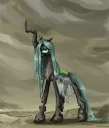 Size: 3000x3500 | Tagged: artist:clrb, changeling, changeling queen, derpibooru import, female, queen chrysalis, safe, solo