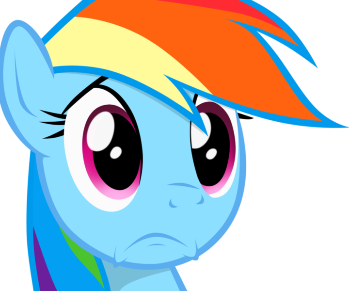 Size: 979x816 | Tagged: artist:ladynoob, derpibooru import, rainbow dash, sad, safe, simple background, solo, transparent background, vector