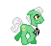 Size: 106x96 | Tagged: animated, artist:anonycat, desktop ponies, doctor whooves, first doctor, pixel art, safe, simple background, solo, time turner, transparent background