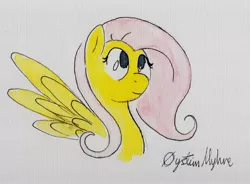 Size: 1024x753 | Tagged: safe, artist:otto720, derpibooru import, fluttershy, solo, traditional art, watercolor painting