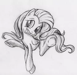 Size: 903x884 | Tagged: artist:averagedraw, artist:otto720, derpibooru import, fluttershy, monochrome, safe, solo