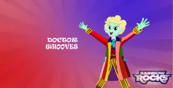 Size: 1004x514 | Tagged: safe, artist:fedora, derpibooru import, doctor whooves, time turner, human, equestria girls, rainbow rocks, doctor who, equestria girls-ified, frock coat, sixth doctor, solo, the explosion in a rainbow factory