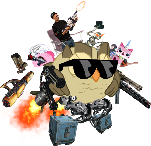 Size: 1461x1413 | Tagged: amazing, arstotzka, assault rifle, augmented, borderlands 2, chainsaw, chainsaw dildo, chef's hat, derpibooru import, dildo, gun, hat, lawn chair, lego, meme, minigun, mr. bones, owlowiscious, pinkie pie, planetside 2, prosthetic limb, prosthetics, questionable, railgun, robocrate, rocket, rocket launcher, rpg, sex toy, shotgun, steve jobs, submachinegun, sunglasses, team fortress 2, tengen toppa gurren lagann, this isn't even my final form, top lel, torgue corporation, unikitty, vanu sovereignty, vomiting, wat, weapon