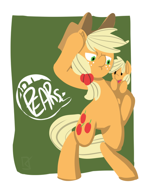 Size: 875x1134 | Tagged: applejack, artist:fauxsquared, derpibooru import, pearjack, safe, simple background, speech bubble