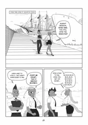 Size: 1200x1697 | Tagged: anthro, artist:blazewingsthunder, artist:heimobauss, artist:pia-sama, comic, comic:rogue diamond, eyes on the prize, monochrome, oc, oc:00284, safe, spike