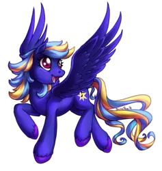 Size: 600x632 | Tagged: artist:shinepawpony, derpibooru import, multicolored hair, oc, oc:evening song, red eyes, safe, solo, unofficial characters only