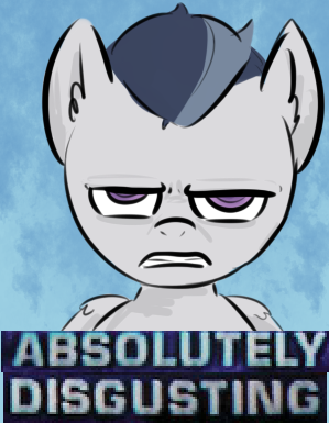 Size: 299x385 | Tagged: safe, artist:nobody, derpibooru import, rumble, pegasus, pony, absolutely disgusting, bust, disgusted, expand dong, exploitable meme, looking at you, meme, solo