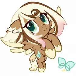 Size: 1000x1000 | Tagged: artist:akamei, colored wings, colored wingtips, cute, cutie mark, derpibooru import, filly, oc, oc:miuya, pixiv, safe, simple background, smiling, solo, spread wings, unofficial characters only, white background