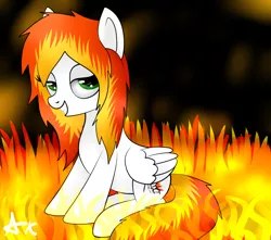 Size: 6000x5305 | Tagged: safe, artist:axioma_dice, derpibooru import, oc, unofficial characters only, pony, absurd resolution, fire, solo