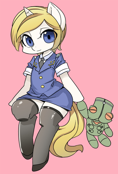 Size: 900x1327 | Tagged: safe, artist:shepherd0821, derpibooru import, ponified, pony, semi-anthro, bipedal, cherno alpha, clothes, crimea, crossover, natalia poklonskaya, pacific rim, skirt, solo, thigh highs, uniform