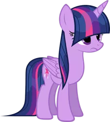 Size: 1171x1297 | Tagged: safe, artist:zacatron94, derpibooru import, twilight sparkle, twilight sparkle (alicorn), alicorn, pony, bangs, covering eyes, cute, female, frown, grumpy, hair over eyes, mare, simple background, solo, transparent background, unamused, unhappy, vector, wet, wet hair, wet mane