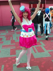 Size: 2400x3200 | Tagged: 2012, artist:nichichan, clothes, convention, cosplay, derpibooru import, dress, fanimecon, gala dress, human, irl, irl human, photo, pinkie pie, safe