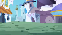 Size: 14000x7900 | Tagged: absurd resolution, artist:csillaghullo, background, building, canterlot, castle, derpibooru import, palace, safe, street, tower, vector