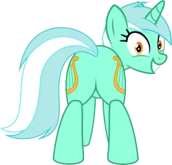 Size: 5000x4827 | Tagged: absurd resolution, artist:age3rcm, both cutie marks, derpibooru import, featureless crotch, female, irrational exuberance, lyra heartstrings, plot, presenting, proudly presenting, simple background, solo, solo female, suggestive, transparent background, vector