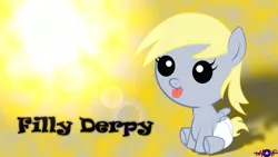 Size: 1920x1080 | Tagged: safe, derpibooru import, derpy hooves, pony, baby, baby pony, cute, filly derpy, solo, wallpaper