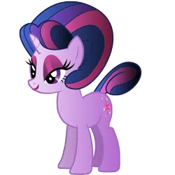 Size: 3000x3000 | Tagged: safe, artist:keytee-chan, derpibooru import, twilight sparkle, alternate hairstyle, housewife, lipstick, makeup, meme, solo, updo