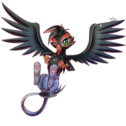 Size: 900x900 | Tagged: safe, artist:inky-pinkie, derpibooru import, oc, oc:gertie, unofficial characters only, gryphon, paws, solo