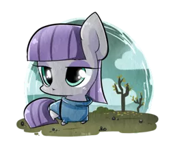 Size: 500x428 | Tagged: artist:kkuyo, chibi, cute, derpibooru import, maudabetes, maud pie, maud pie (episode), partial background, safe, solo