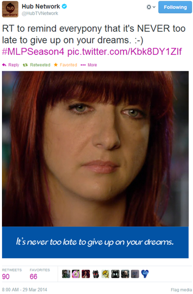 Size: 494x750 | Tagged: cr, cr drama, cr is trying to start shit, derpibooru import, drama, drama bait, fake, human, irl, irl human, lauren faust, meta, photo, safe, twitter