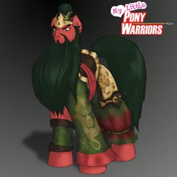 Size: 500x500 | Tagged: safe, artist:dreadcoffins, derpibooru import, ponified, earth pony, pony, beard, dynasty warriors, epic beard, guan yu, koei, red hare, romance of the three kingdoms, shu, solo