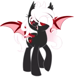 Size: 879x909 | Tagged: safe, artist:cloud-shaper, derpibooru import, oc, oc:crescent bloom, unofficial characters only, bat pony, pony, solo